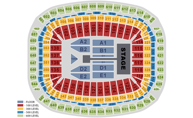 Reliant Stadium seating chart