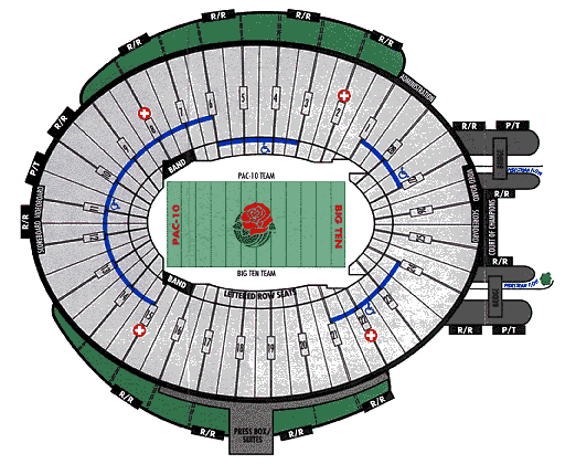 Rose Bowl seating Chart