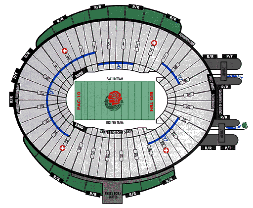 Pasadena Stadium Seating Chart