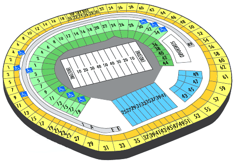 3Com Park seating Chart