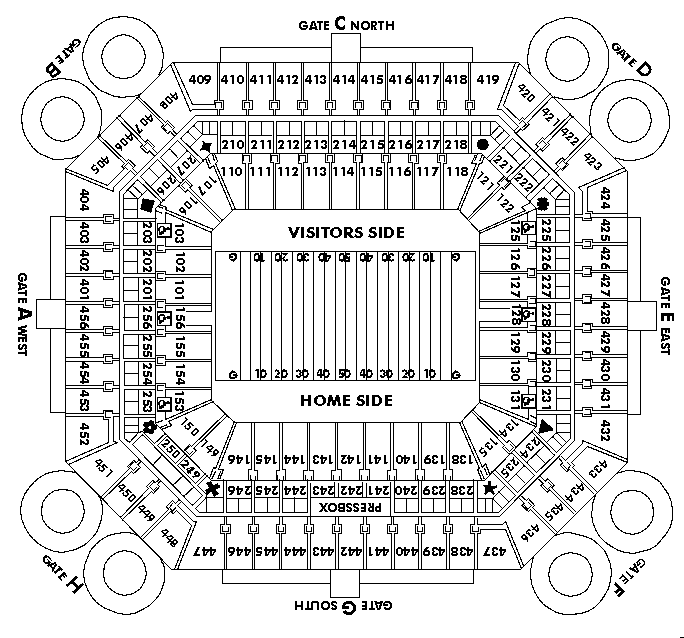 ProPlayer Stadium seating Chart