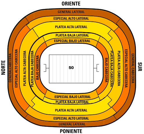 Estadio Azteca Seating Chart Raiders