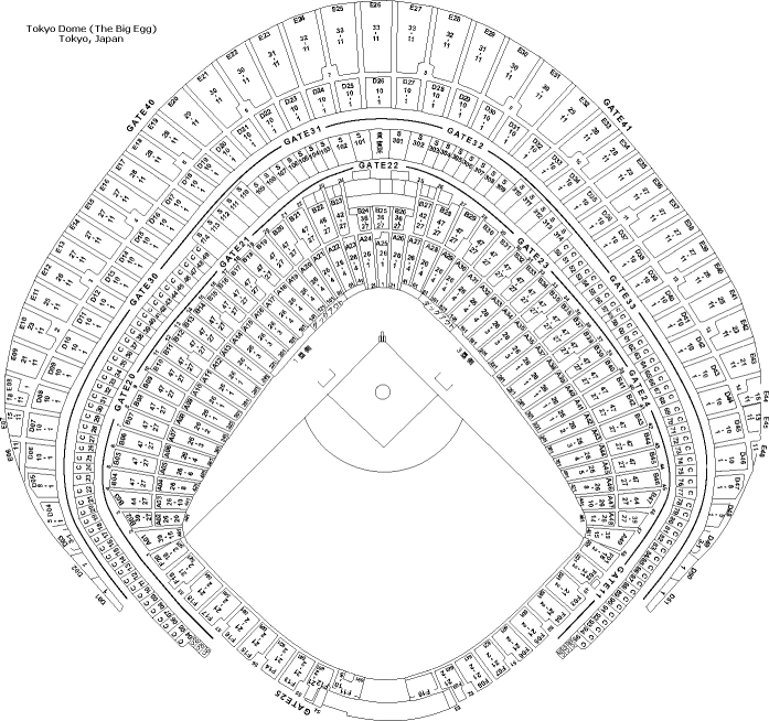 Tokyo Dome seating chart