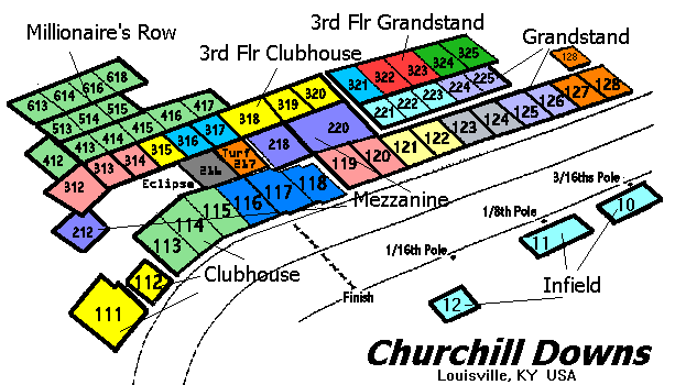 Churchill Downs Grandstand Seating Chart