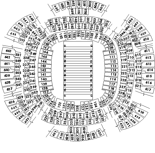Louisiana Superdome seating Chart