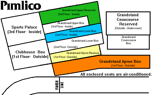 Pimlico Preakness Seating Chart