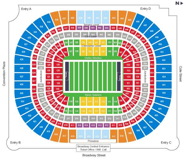 The Dome St Louis Mo Seating Chart