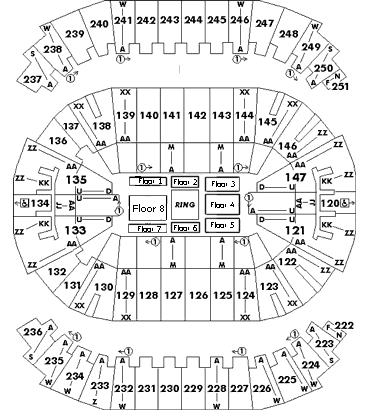 Pyramid Arena seating chart