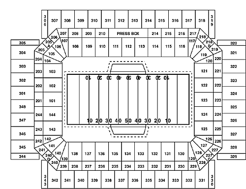 Alamodome seating Chart