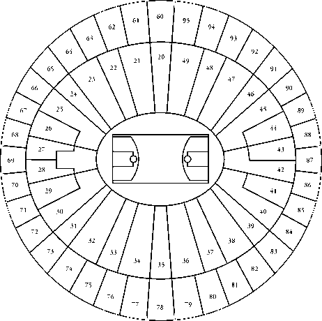 Frank Erwin Ctr. seating Chart