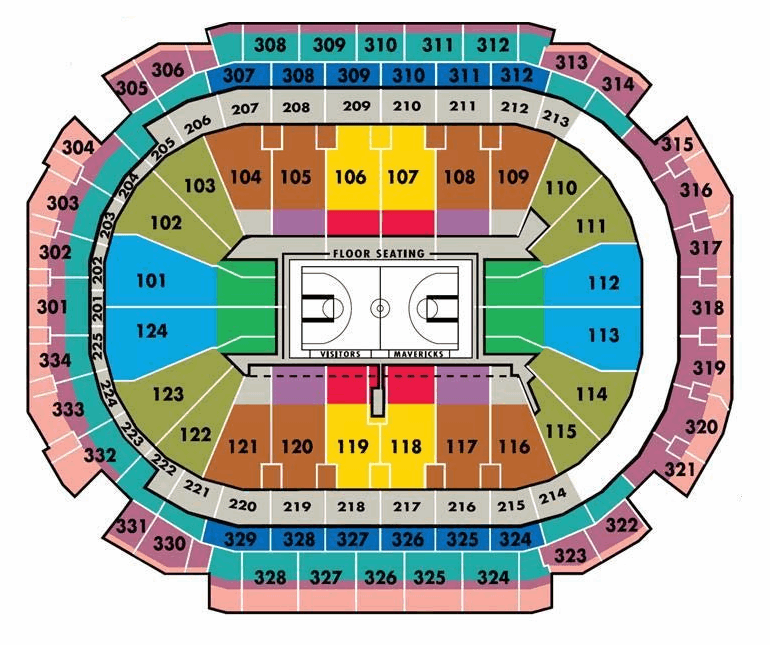 American Airlines Center seating chart