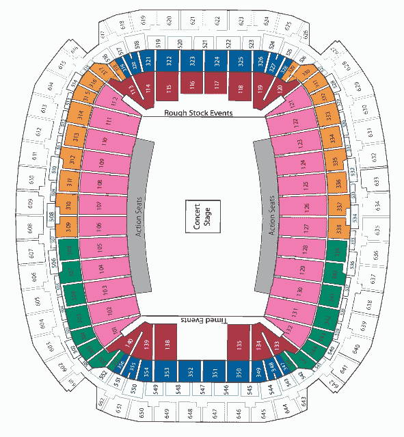 Reliant Stadium • Houston, TX. | Landry's Tickets Seating Chart