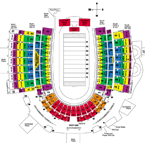 Washington Husky Stadium Seating Chart